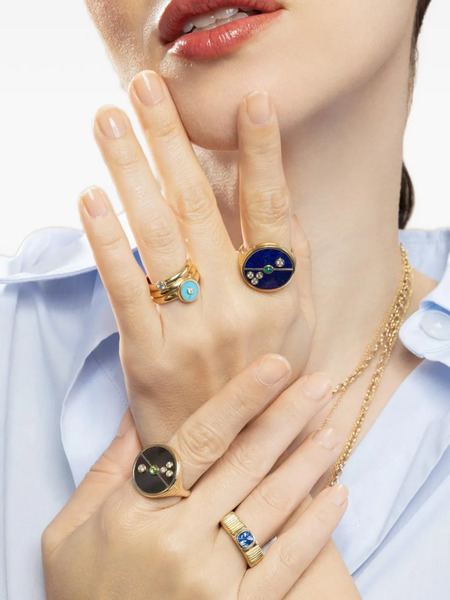  Retrouvaí Compass Multi-stone Ring - Gold 