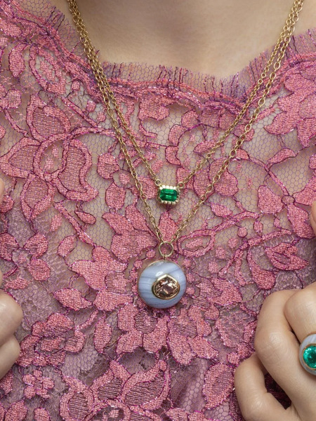  Retrouvaí Heirloom Emerald Necklace - Gold 