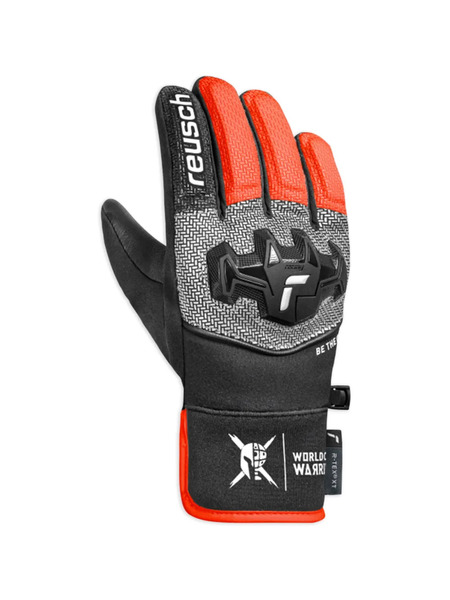  Reusch Kids Worldcup Warrior Patterned Gloves - Black 