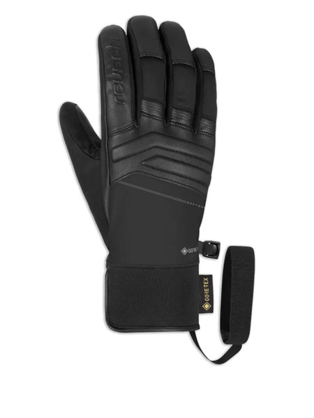  Reusch Panelled Strap Gloves - Black 