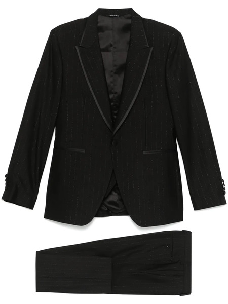  Reveres 1949 Pinstriped Three-piece Suit - Black 