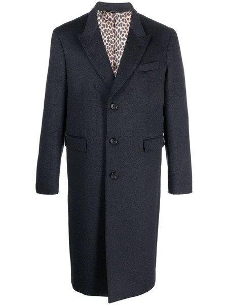  Reveres 1949 Single-breasted Virgin Wool Coat - Grey 