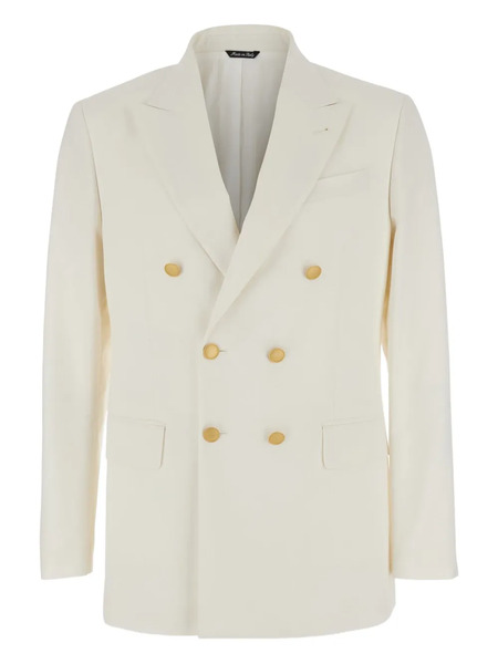  Reveres 1949 Virgin Wool-cotton Blazer - White 