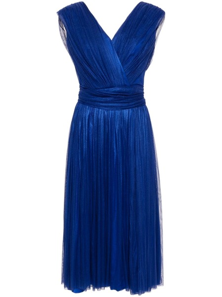  Rhea Costa Draped Midi Dress - Blue 