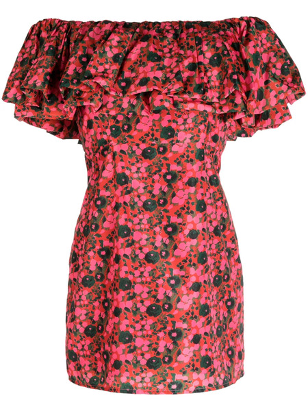  Rhode Vivi Off-shoulder Minidress - Pink 