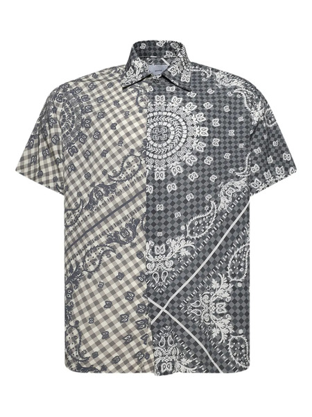  Rhude Bandana-print Gingham-pattern Shirt - Black 