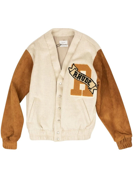  Rhude beige/tan Suede Bomber Jacket - Neutrals 