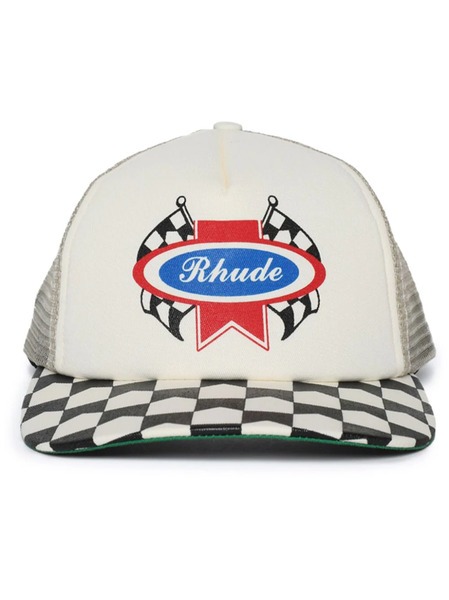  Rhude Chevron Rally Cap - White 