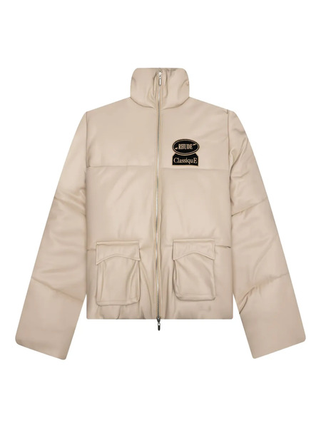  Rhude Embroidered Puffer Jacket - Neutrals 