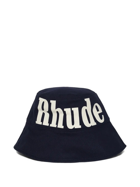  Rhude Logo-print Bucket Hat - Blue 