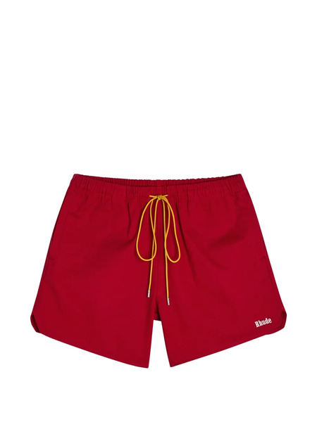  Rhude Logo-print Shorts - Red 