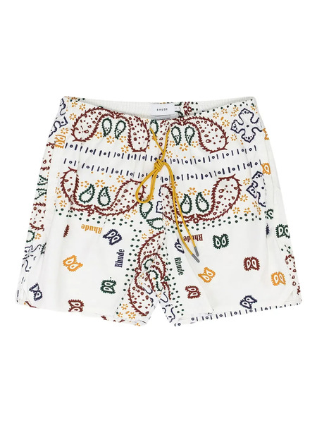  Rhude Logo Swim Trunks - White 