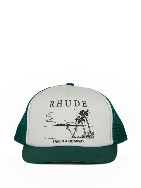  Rhude Printed Trucker Hat - Neutrals 