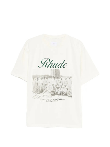  Rhude Script Graphic T-shirt - Neutrals 