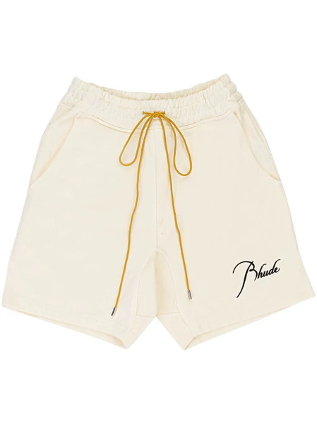  Rhude Script Shorts - Neutrals 