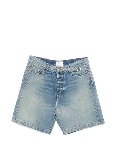  Rhude Stone-washed Denim Shorts - Blue 