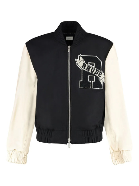  Rhude Uniform Bomber Jacket - Black 
