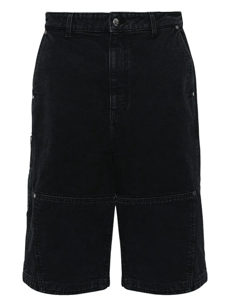  Rhude Washed Canvas Shorts - Black 