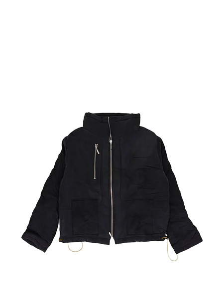  Rhude Zip-up Padded Jacket - Black 