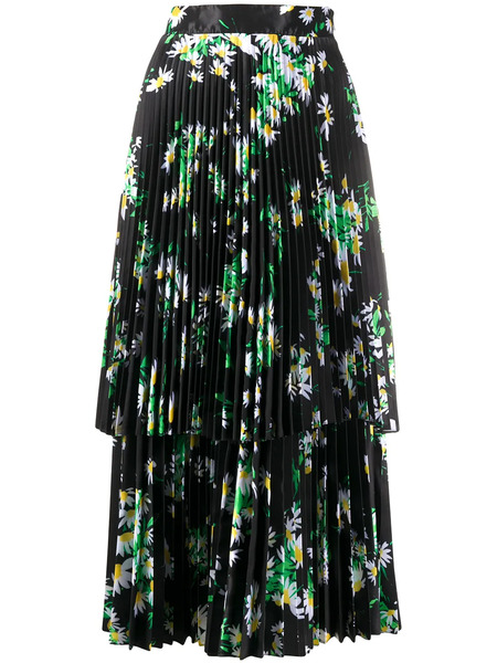  Richard Quinn Daisy Print Midi Dress - Black 