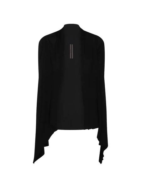  Rick Owens Asymmetric Draped Cardigan - Black 