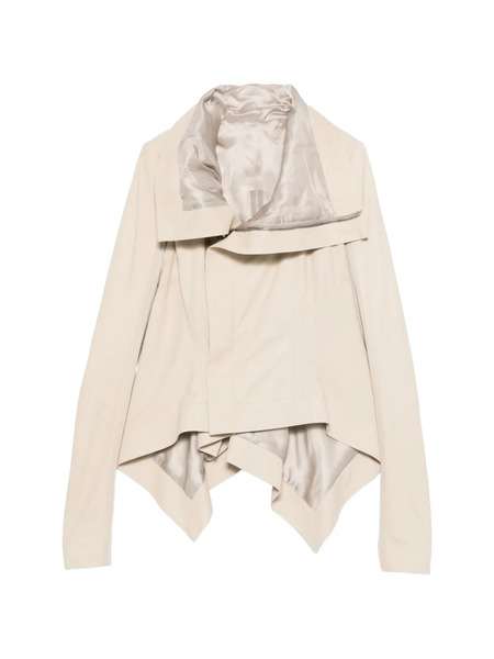  Rick Owens Asymmetric Zip Jacket - Neutrals 