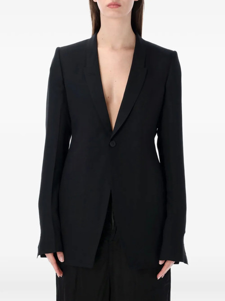  Rick Owens Button-fastening V-neck Blazer - Black 