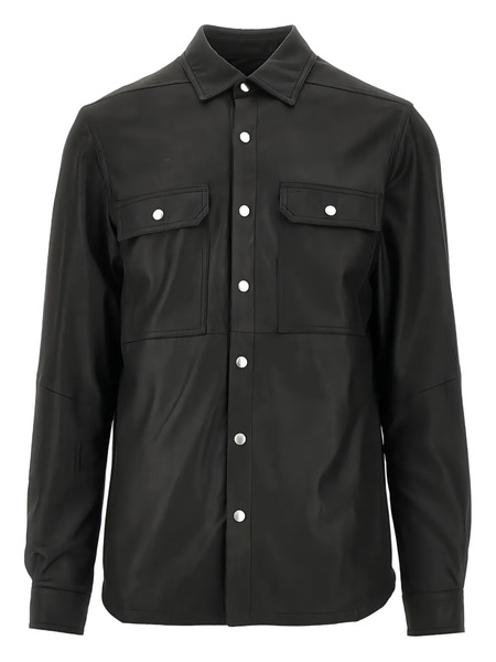  Rick Owens Buttoned Shirt Jacket - Black 