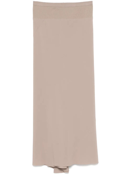  Rick Owens Calf Bias Midi Skirt - Neutrals 