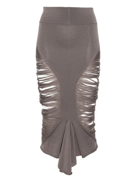  Rick Owens Calf Tanja Skirt - Grey 