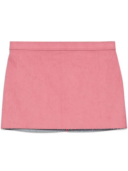  Rick Owens Coated-finish Mini Skirt - Pink 