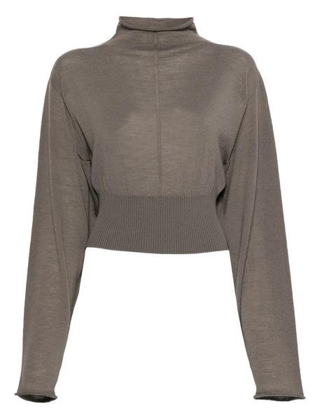  Rick Owens Con High-neck Top - Grey 