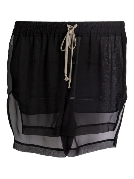  Rick Owens Concordians Layered Shorts - Black 