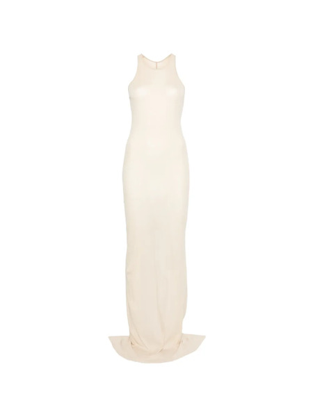  Rick Owens Crew Neck Racerback Maxi Dress - Neutrals 