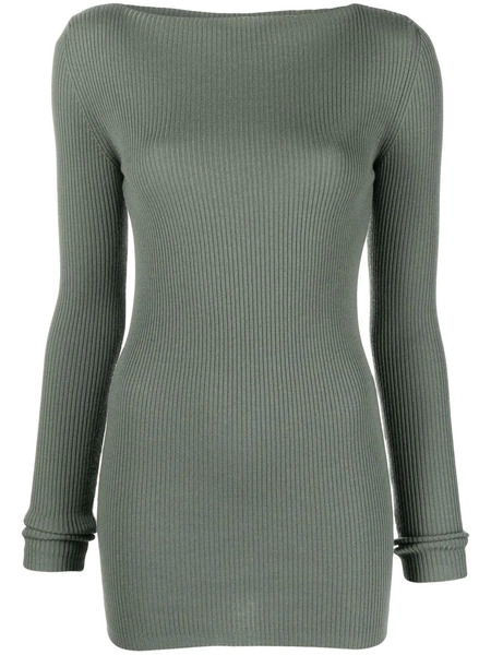  Rick Owens Cut-out-back Sweatshirt - Grey 