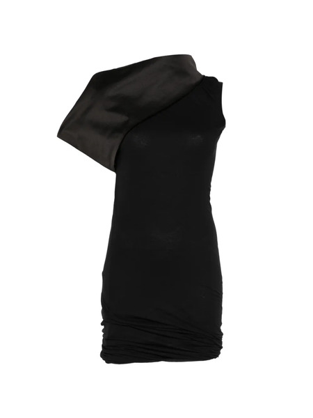 Rick Owens Drape-neck Mini Dress - Black 