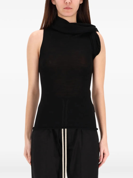 Rick Owens Draped Top - Black 