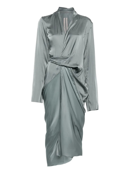  Rick Owens Draped Wrap Dress - Blue 