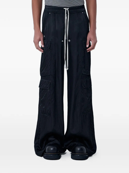  Rick Owens Drawstring Cargo Trousers - Black 