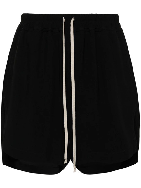  Rick Owens Drawstring-waist Side-slit Shorts - Black 