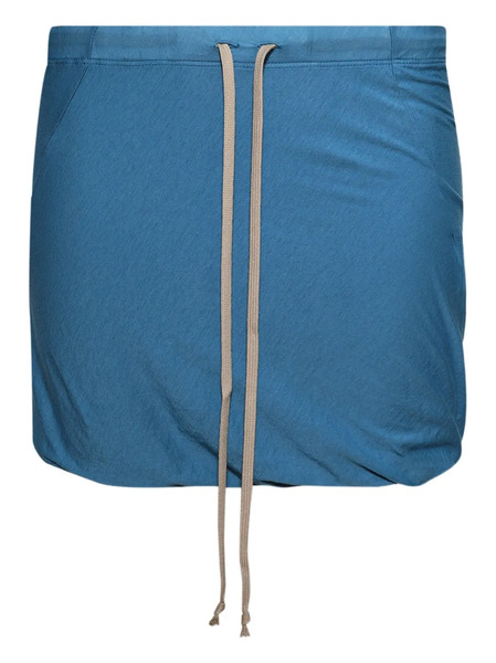  Rick Owens Drkshdw Buds Drawstring Mini Skirt - Blue 