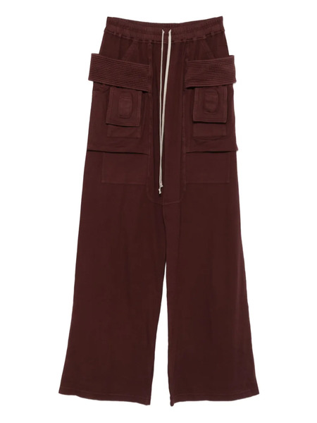  Rick Owens Drkshdw Creatch Cargo-pocket Drawstring Trousers - Red 