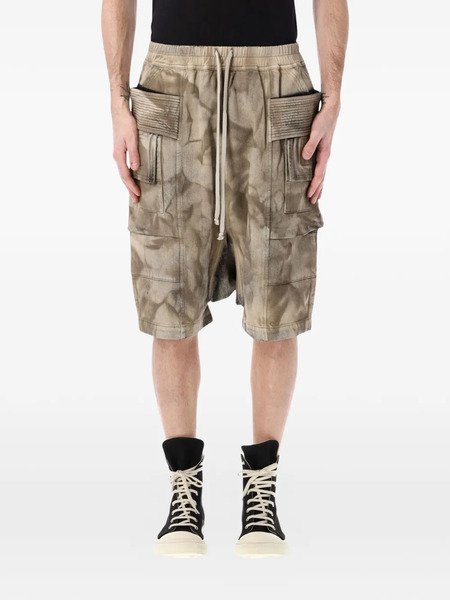  Rick Owens Drkshdw Creatch Cargo Shorts - Neutrals 