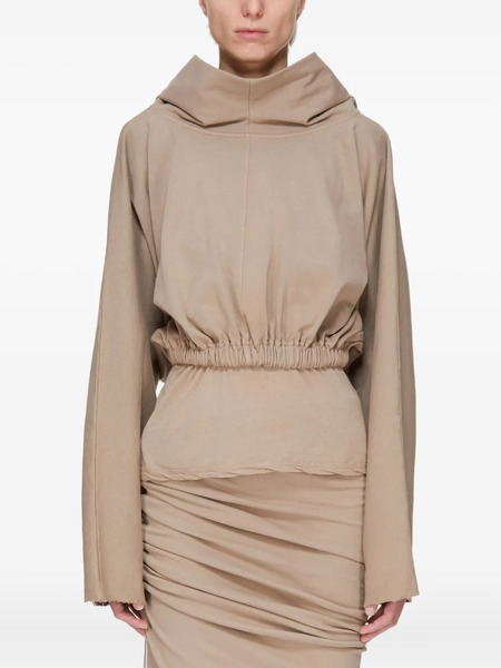  Rick Owens Drkshdw Cropped Hoodie - Neutrals 