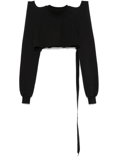  Rick Owens Drkshdw Cropped Sweatshirt - Black 