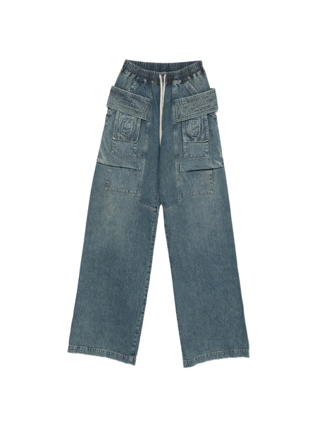  Rick Owens Drkshdw Drawstring Cargo Pants - Blue 