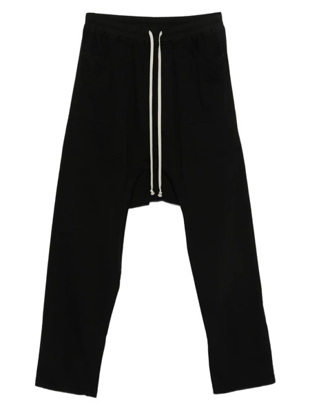  Rick Owens Drkshdw Drawstring Drop-crotch Trousers - Black 