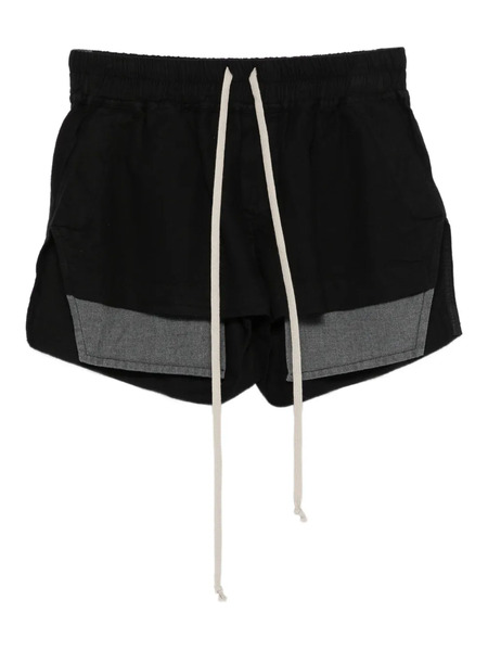  Rick Owens Drkshdw Drawstring Panelled Shorts - Black 