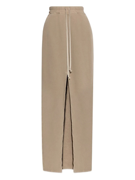  Rick Owens Drkshdw Drawstring-waist Cotton Skirt - Neutrals 