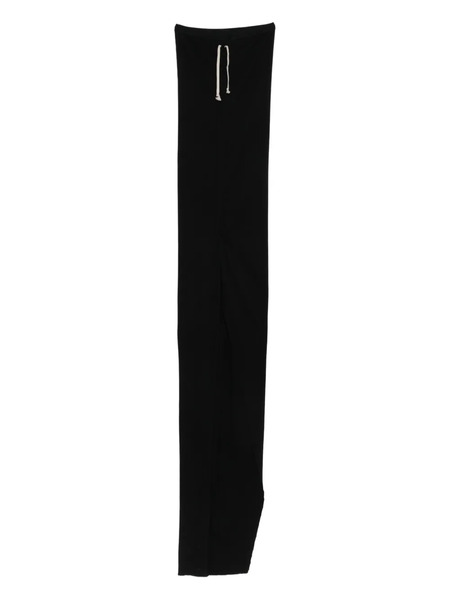  Rick Owens Drkshdw Drawstring-waist Side-slit Maxi Skirt - Black 